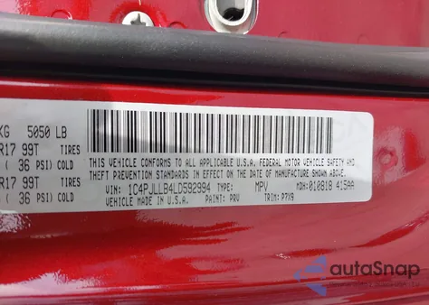 2020 Jeep Cherokee Latitude Plus Fwd из США, поврежденный, VIN 1C4PJLLB4LD592994